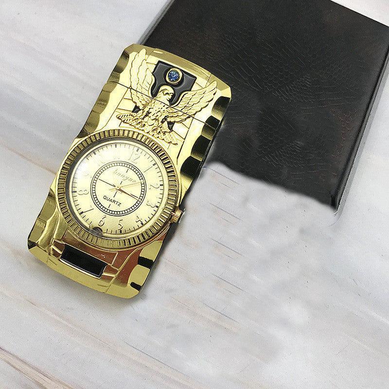 Personality Running Lamp Inflatable Watch Windproof Lighter