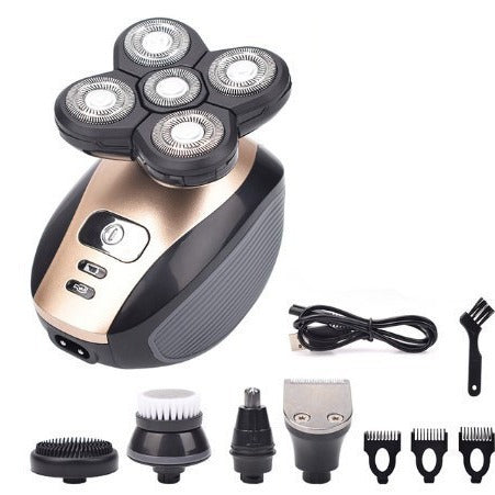 1800 Five-in-one Electric Shaver 5 Heads Shaver Men 4D Fully Washable Hair Clippers
