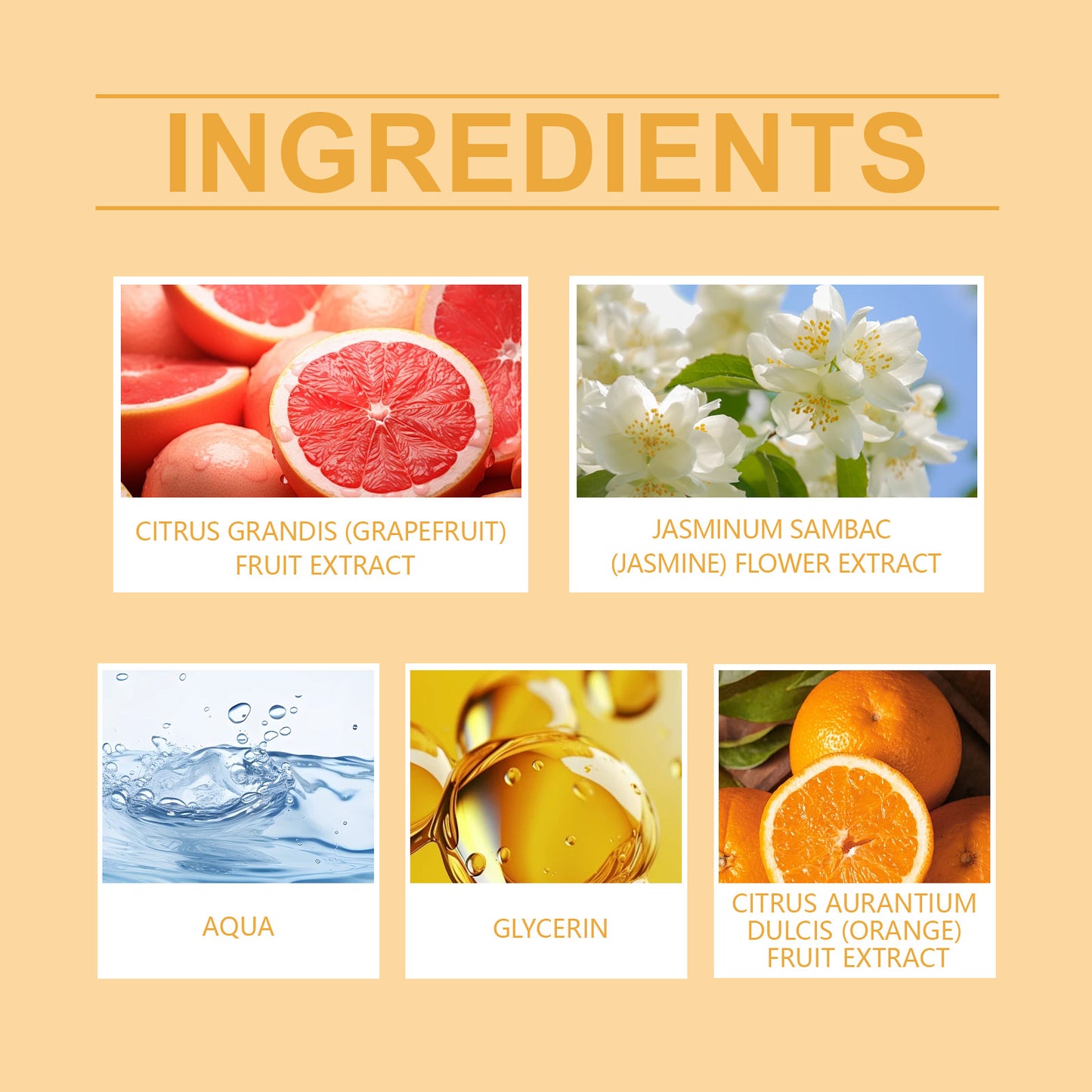 Grapefruit Perfume Spray Natural Fresh Lasting Fragrance Charm Atmosphere Light Fragrance Perfume Spray