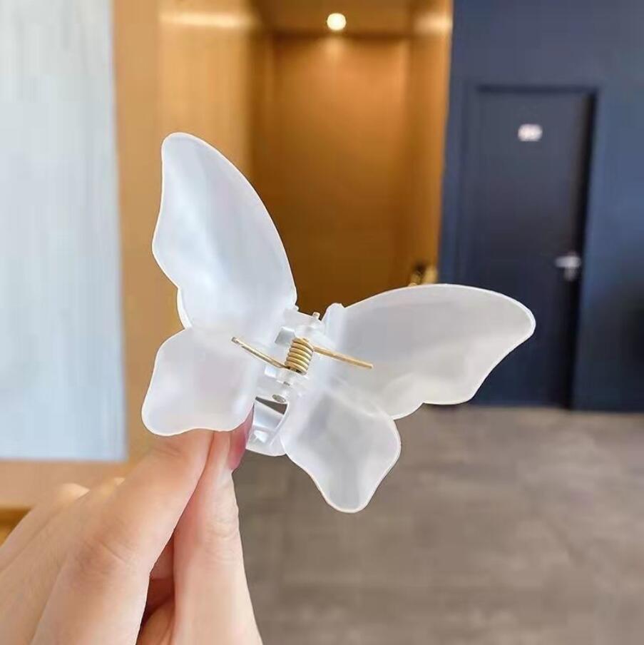 Korean Super Fairy Butterfly Hairpin Frosted Shark Headgear
