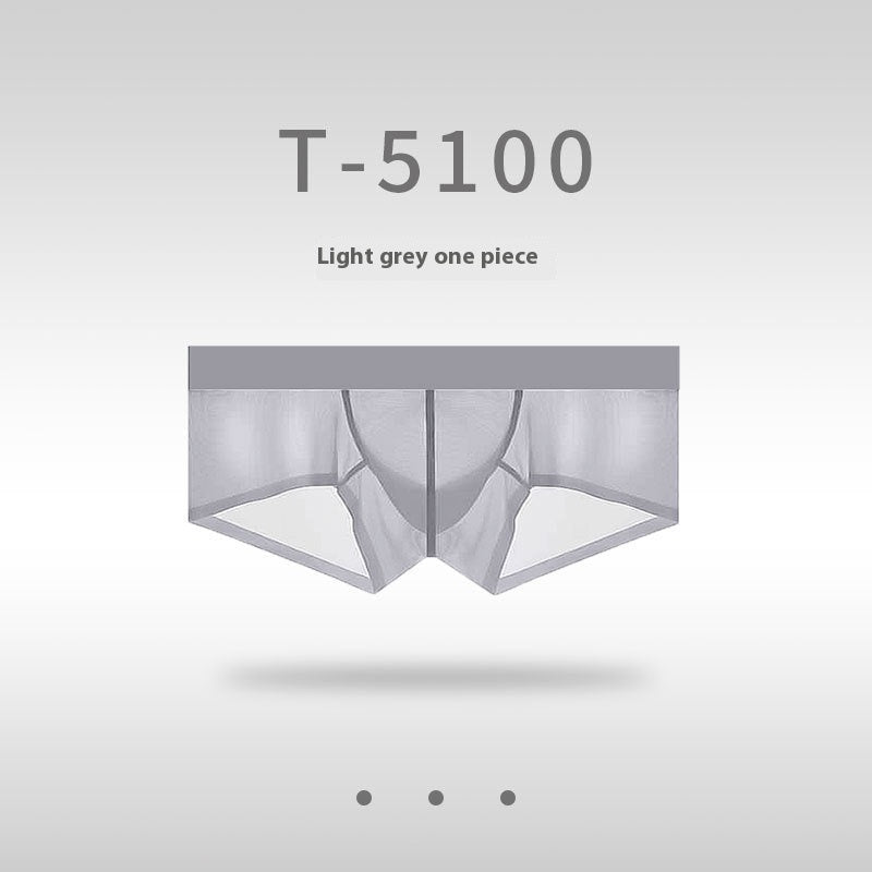 Men's Ice Silk Seamless Ultra-thin Sheer Low Waist Underwear