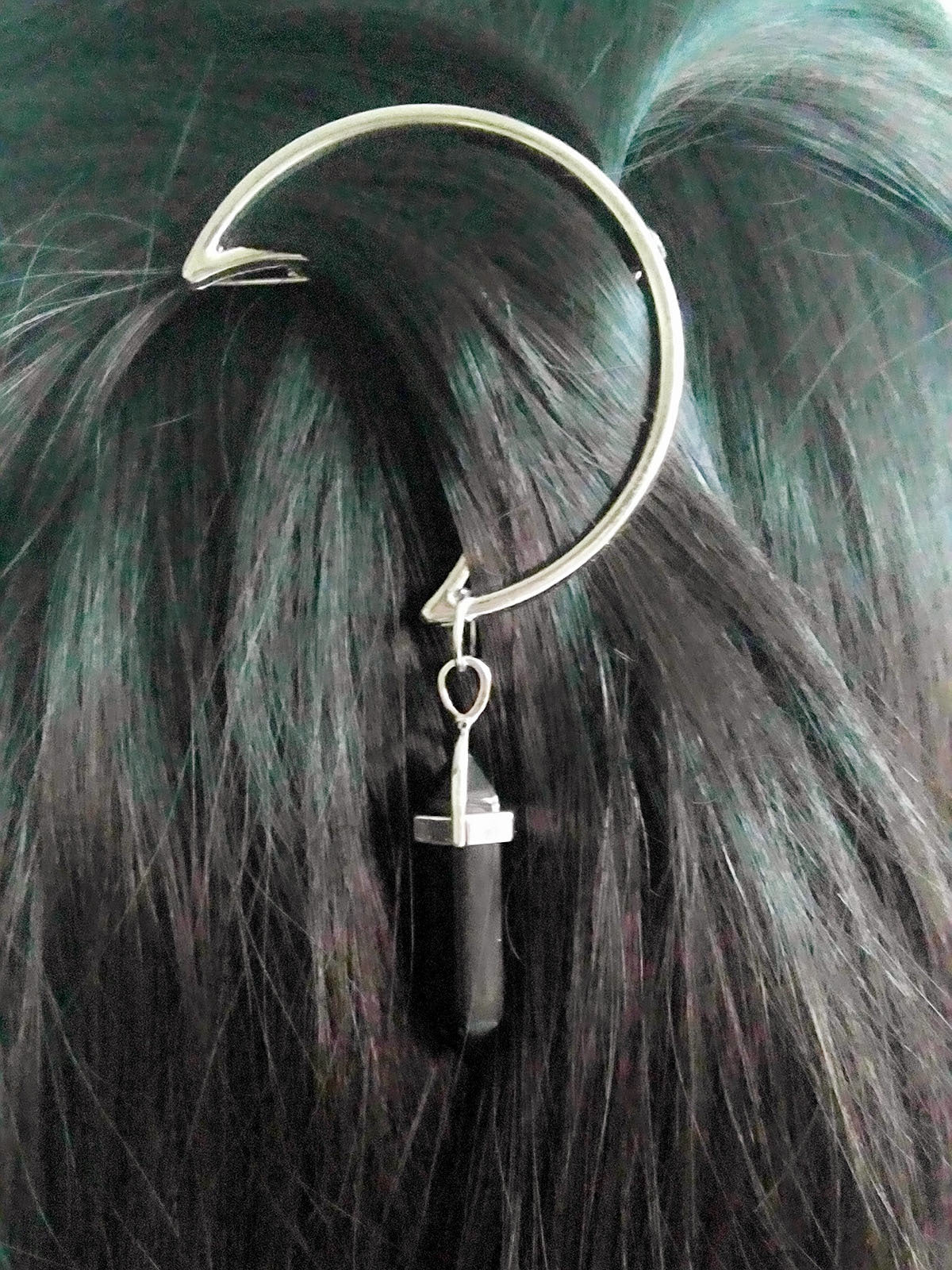 Moon hexagonal hairpin