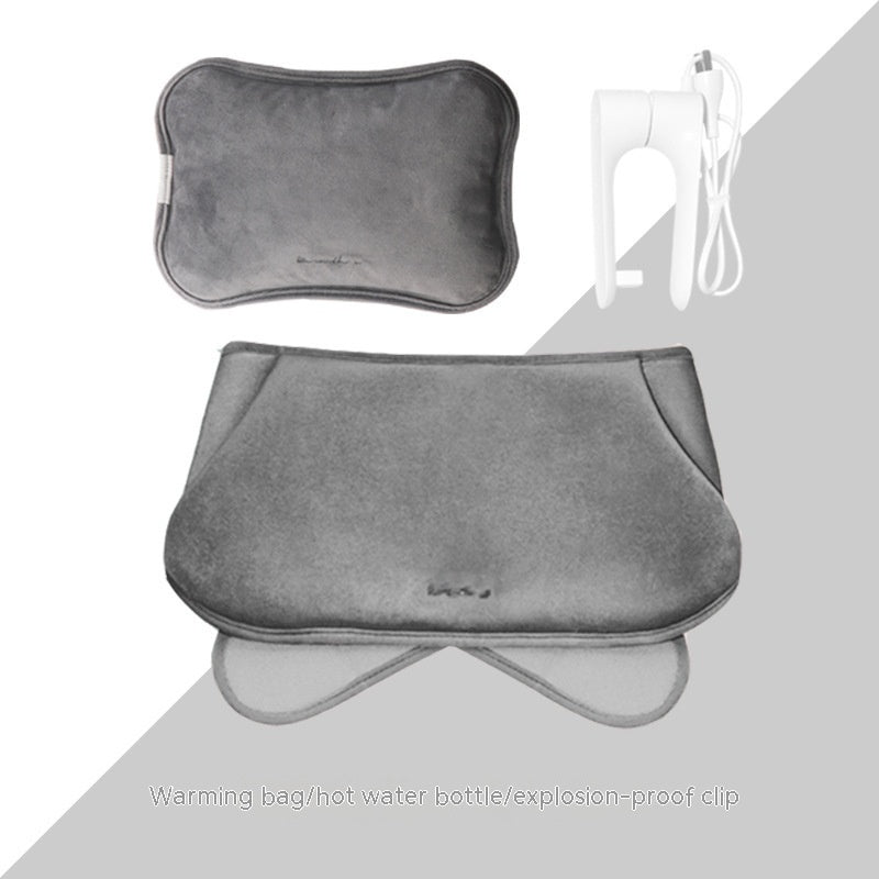 Rechargeable Hand Warmer Belly Cute Plush Explosion-proof Heating Pad Electric Hot Water Bag