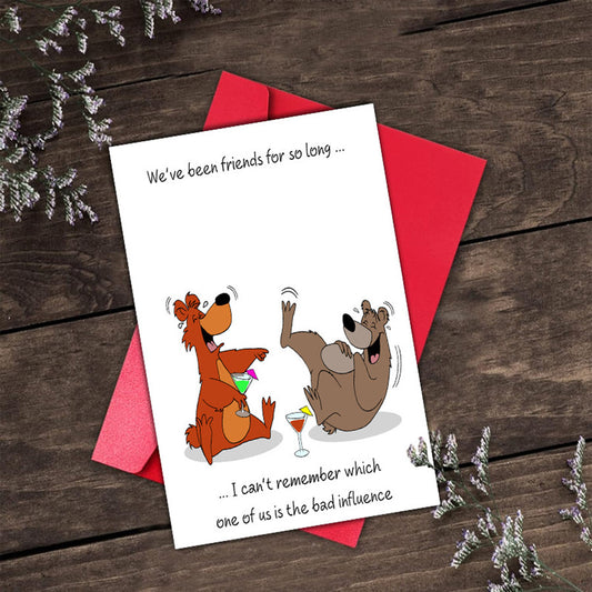 Birthday Greeting Card Funny Greeting Card Funny Text Cartoon Greeting Card