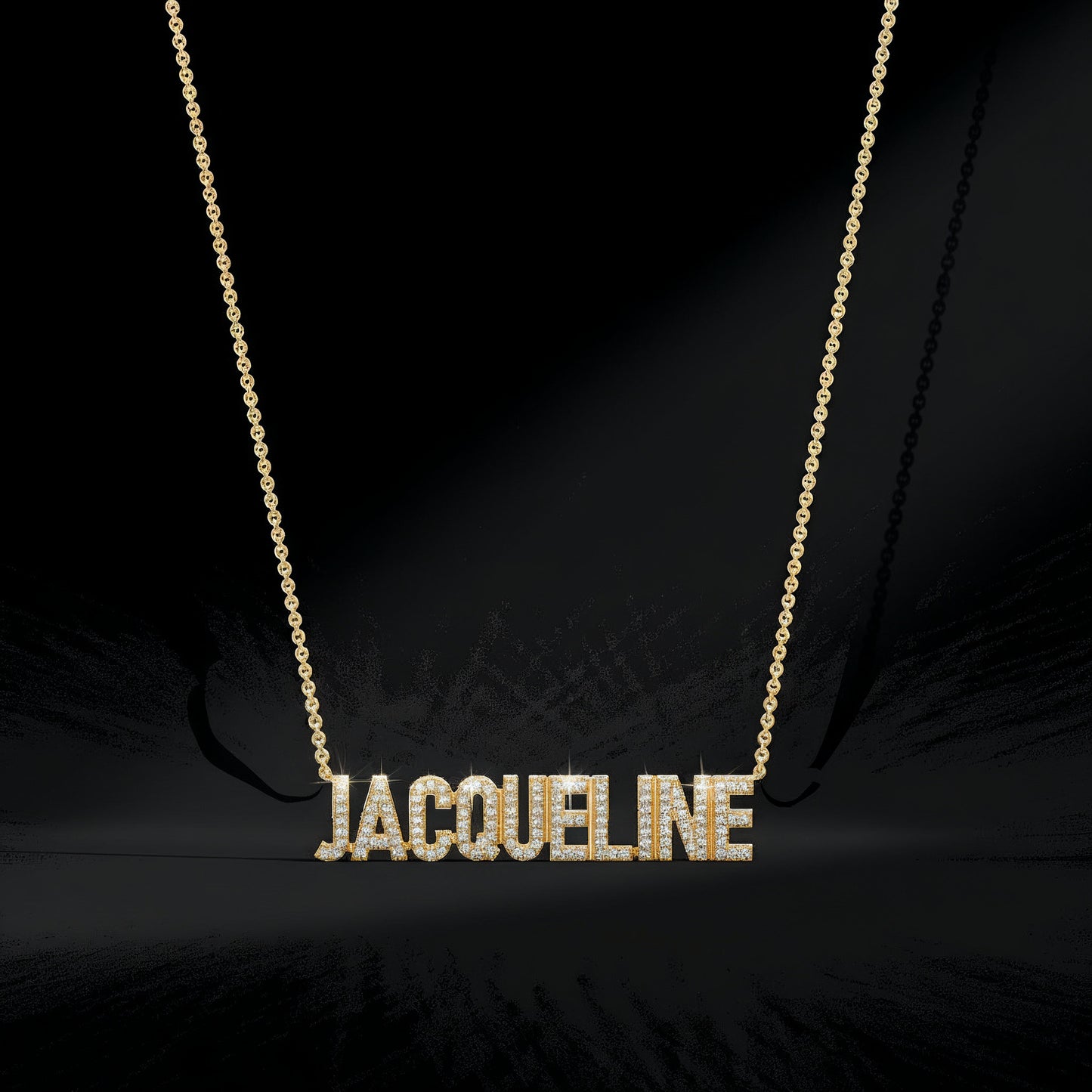 JAQUELINE Signature name necklace AW24N002GD