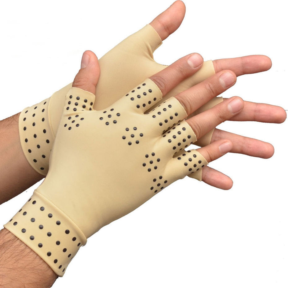 1 Pair Wrist Support Gloves Arthritis Relief Magnetic Therapy Fitness Gloves Arthritis Pain Relief Heal Joints for Man Woman
