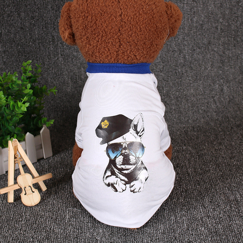 Pet Dog Cotton Two-legged T-shirt