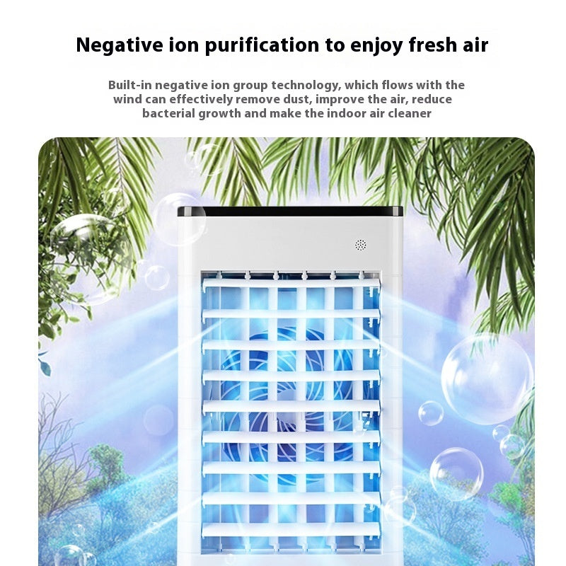 Household High-end Refrigeration Fan Voice Remote Control Cold Water Fan