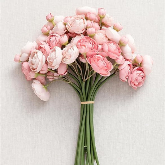 24-head Tea Rose Camellia Wedding Flower Wedding Hall Decorative Floral Plug