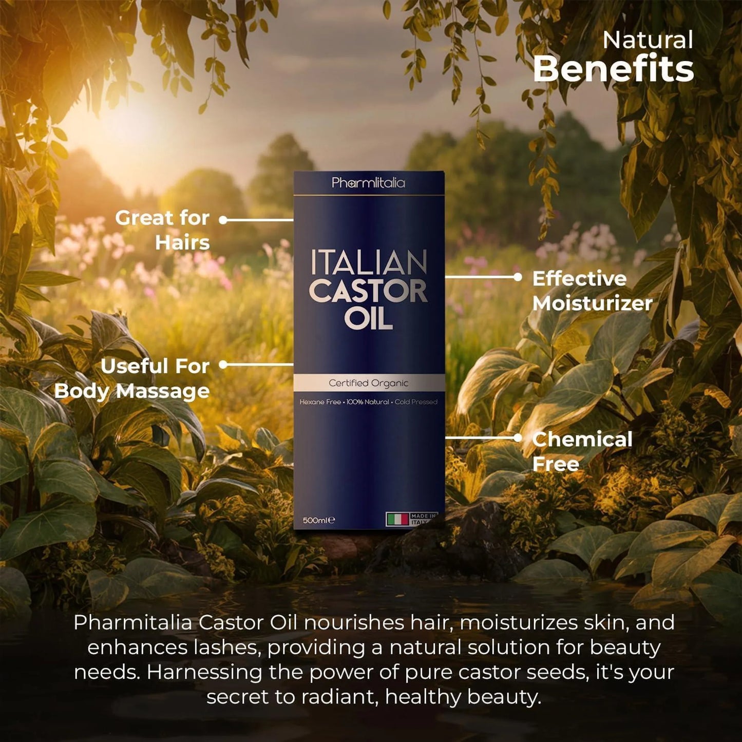 Cold Pressed Organic Castor Oil