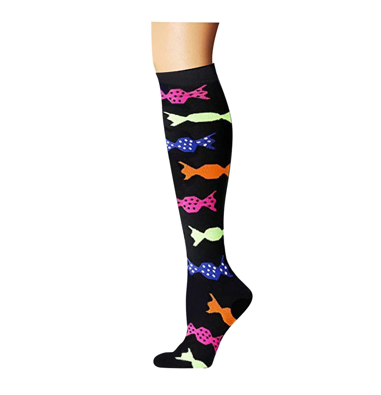 Men's And Women's Running Colored Pressure Socks