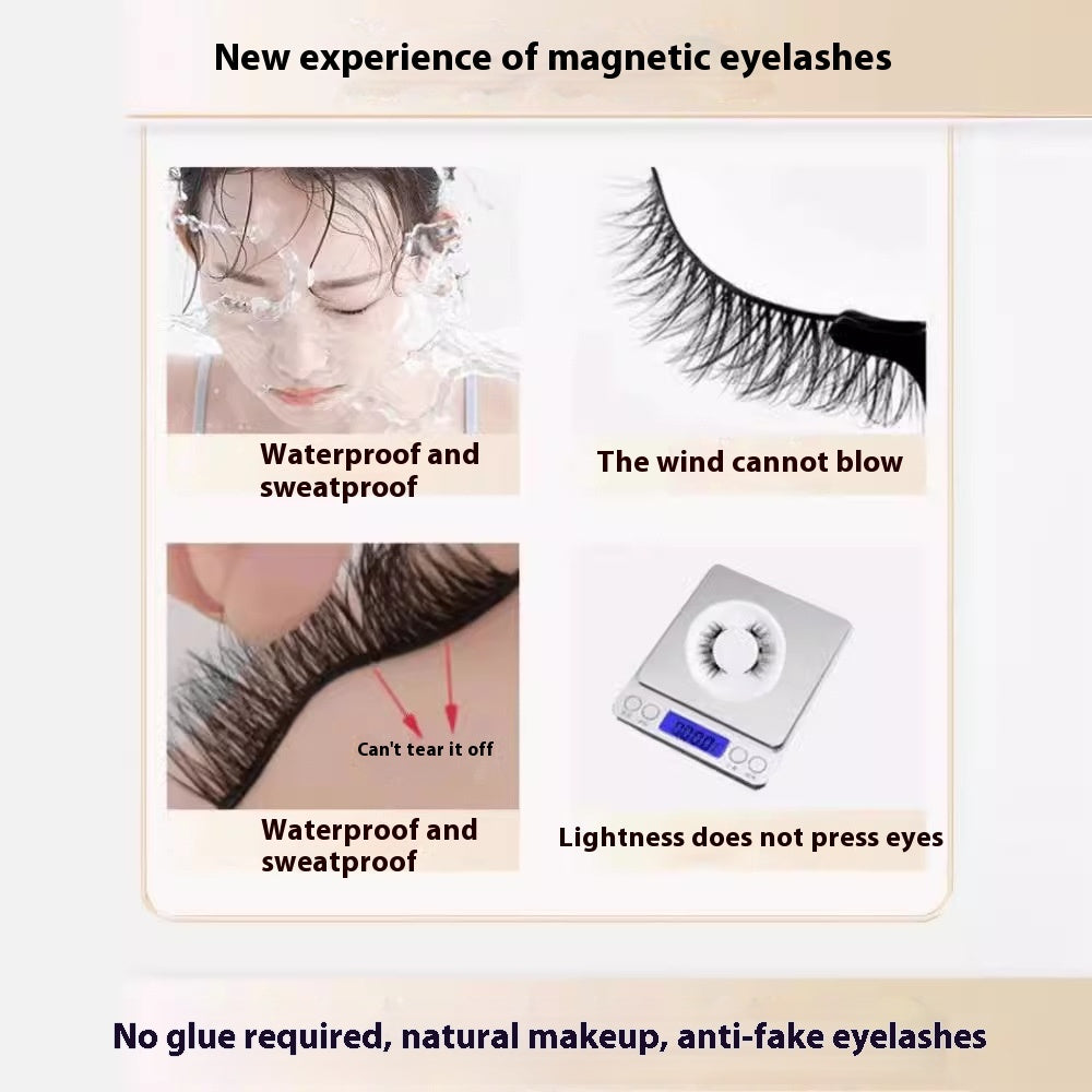 Natural Plain Eyelash Curler Glue-free False Eyelashes Simulation Light Feeling Reuse Clip