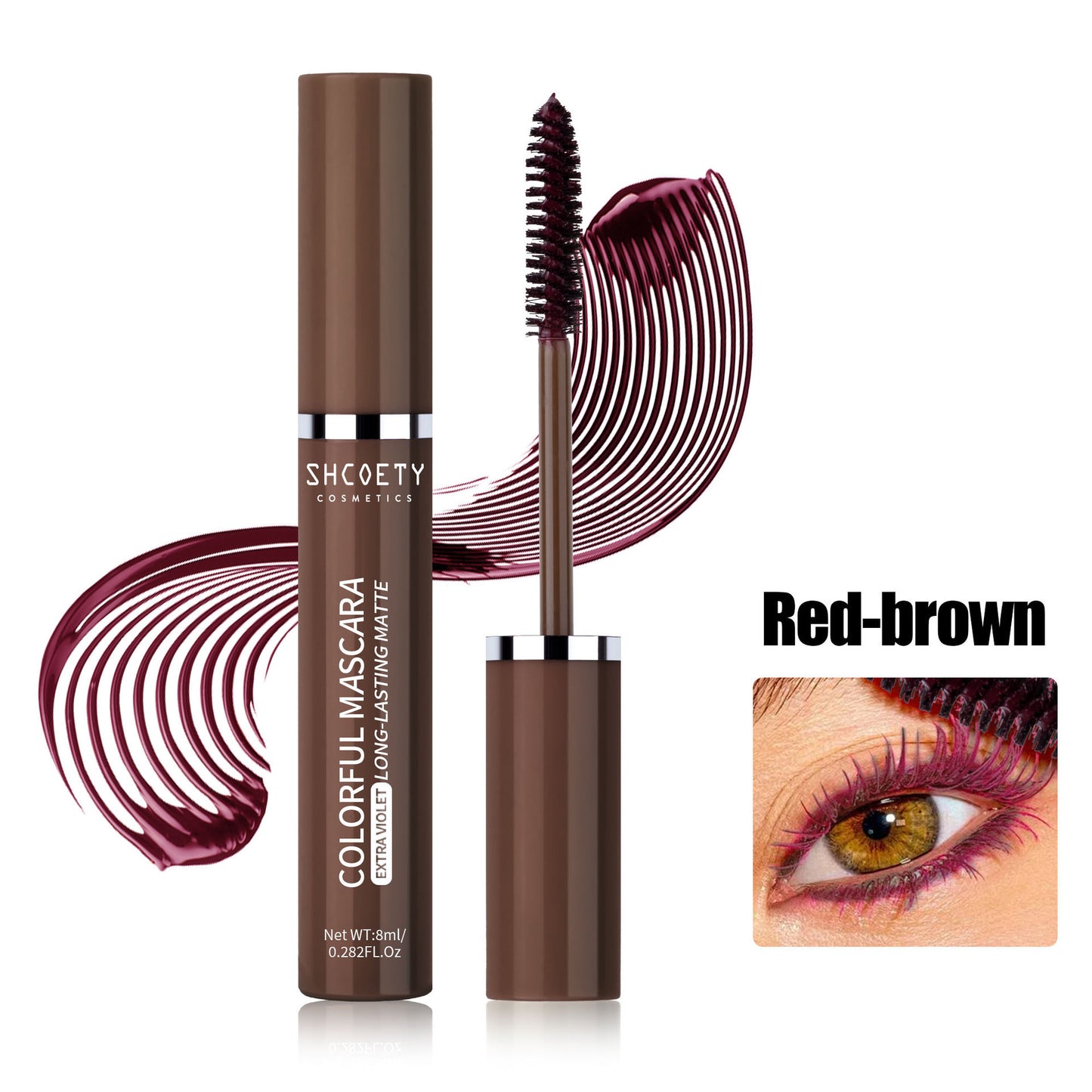Color Mascara Waterproof Not Smudge Long Thick