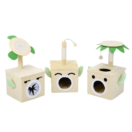 Playable And Sleepy Cat New Product Grinding Claw Toy Scratching Post