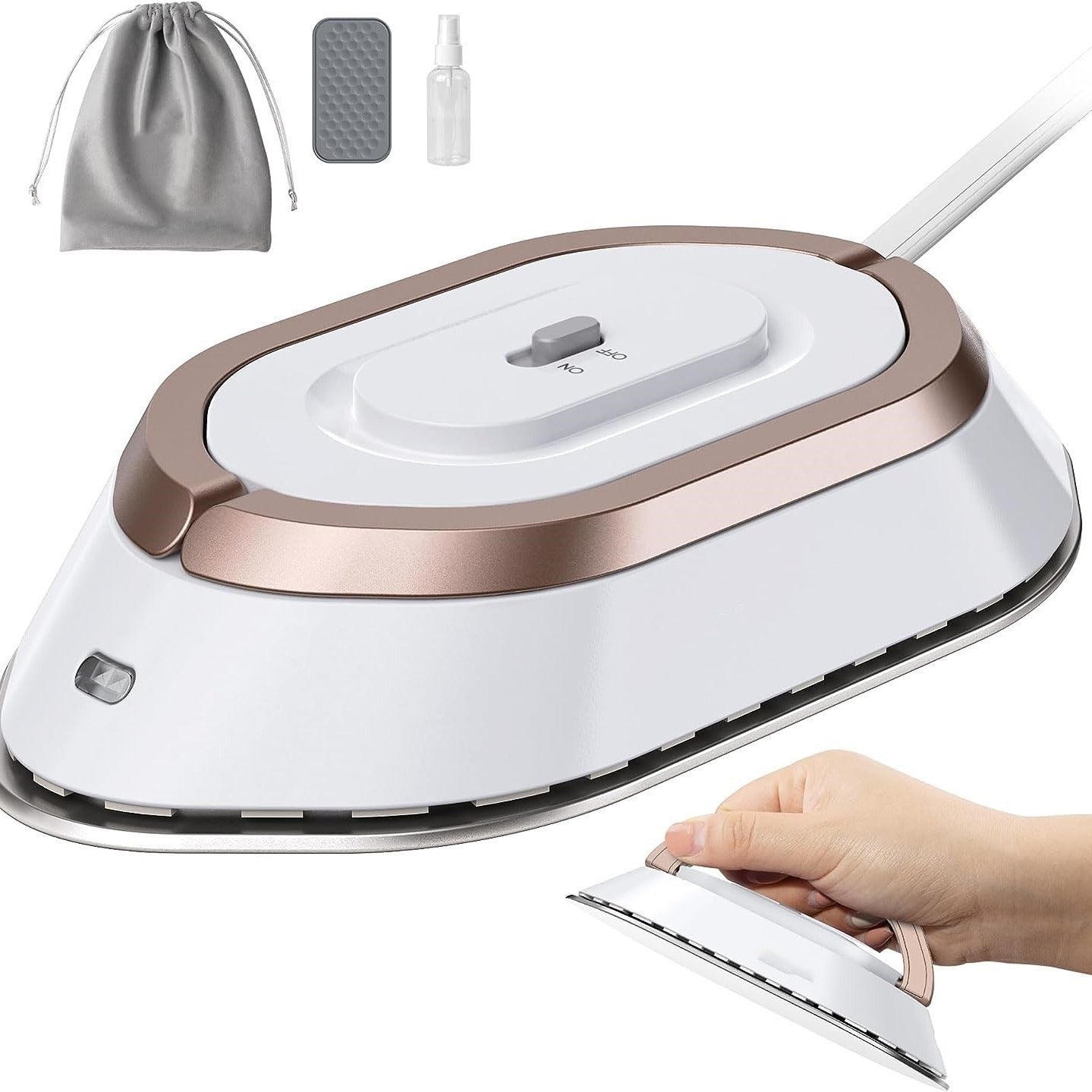 Newbealer Travel Iron With Dual Voltage 120V220V Lightwei