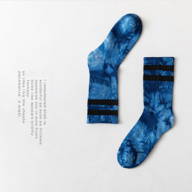 Couple Socks, Men's Autumn and Winter High-Tube Socks, Mid-Tube Parallel Bars