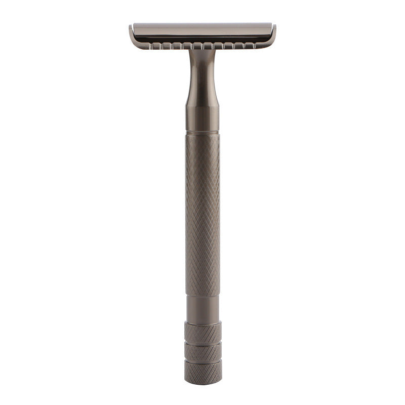 Manual Old-fashioned Razor Safety Enclosed Double-edged Cutter Head Men's Metal Gift