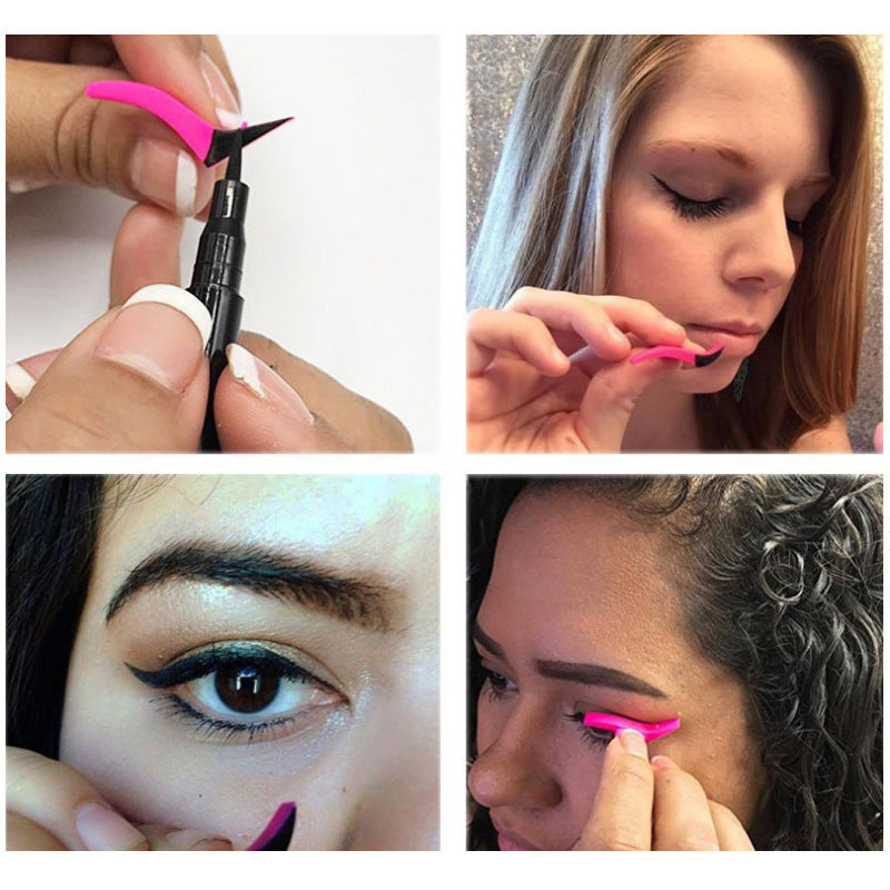 Professional 1Pair Eyeliner Stamp Template Stencil Models Makeup New Wing Style Easy To Makeup Eye Wing