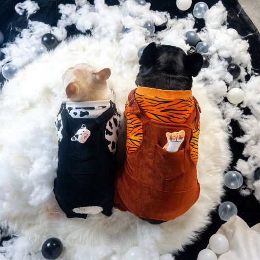 Two Piece Dog Clothes Warm Autumn And Winter Clothes