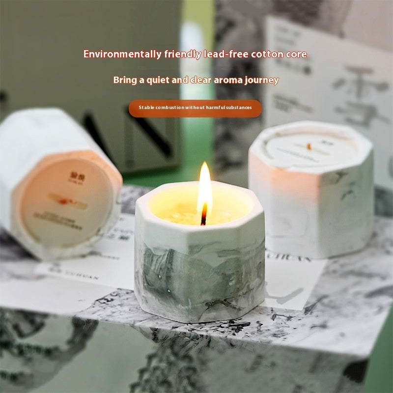 Ink Octagon Cup Aromatherapy Candle Hand Gift Box