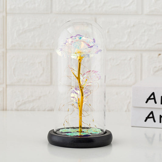 Preserved flower glass cover rose flower glass cover gift gifts