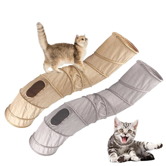 Cat Tunnel Collapsible S-Shape Peekaboo Cat Cave Play Tube Interactive Toy Pet Supplies For Indoor Cats Rabbit Puppy Guinea Pig