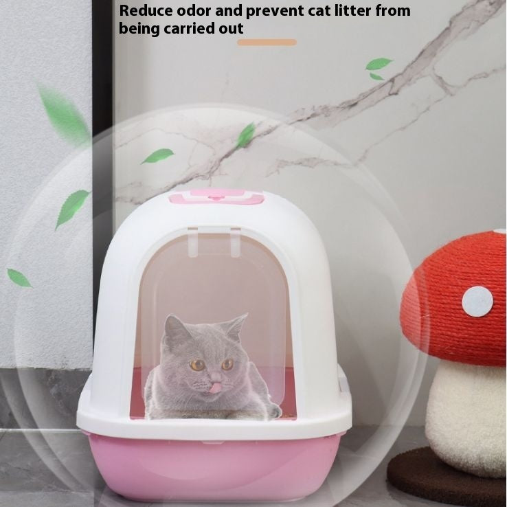 Litter Box Fully Enclosed Drawer Cat Toilet Deodorant Splash-proof Cat Supplies