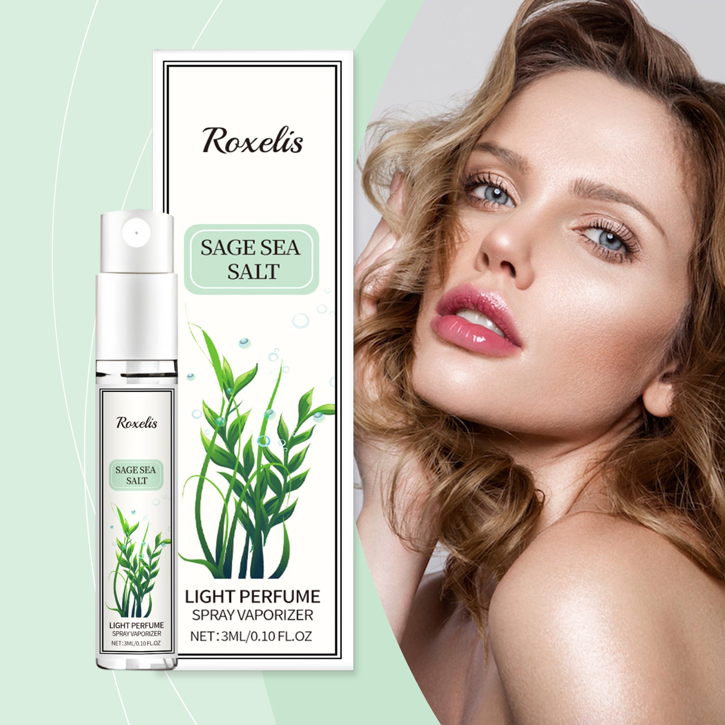 Sage Sea Salt Eau De Parfum Spray Mild Lasting Charm Fresh Non-Sticky Light Fragrance