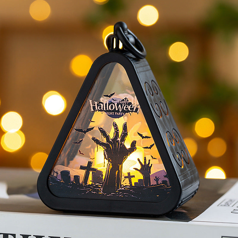 Halloween Decorations Portable Pumpkin Lamp Layout Props