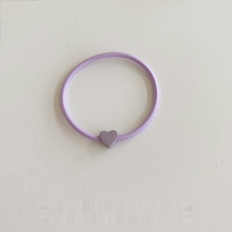 Love Hair Band Candy Color Headband Highly Elastic Hair Rope Hair Elastic Band