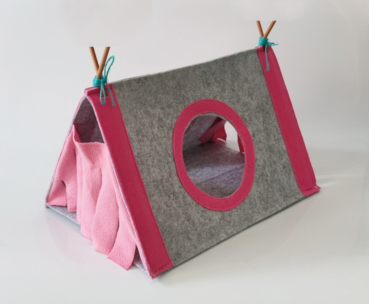 Small Pet Rabbit Nest Hamster Corner House Tent