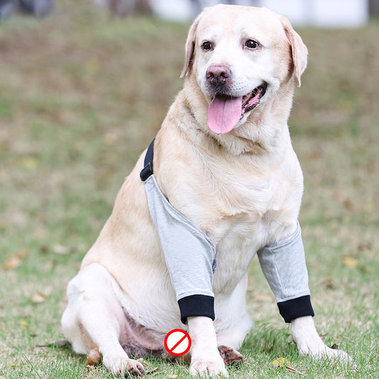 Dog Front Leg Protective Cover Injured Cotton Knee Pads Breathable