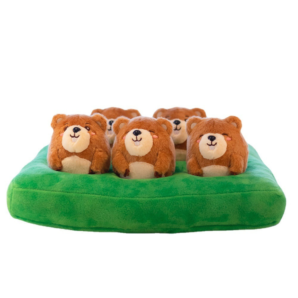 Pet Pull Radish Chick Gopher Hide And Seek Plush Toy
