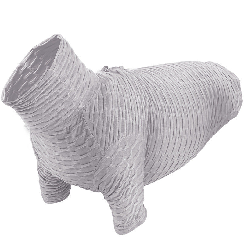Pet Clothes Autumn Winter High Necked Bottoming Shirt Super Elastic Slim Fit