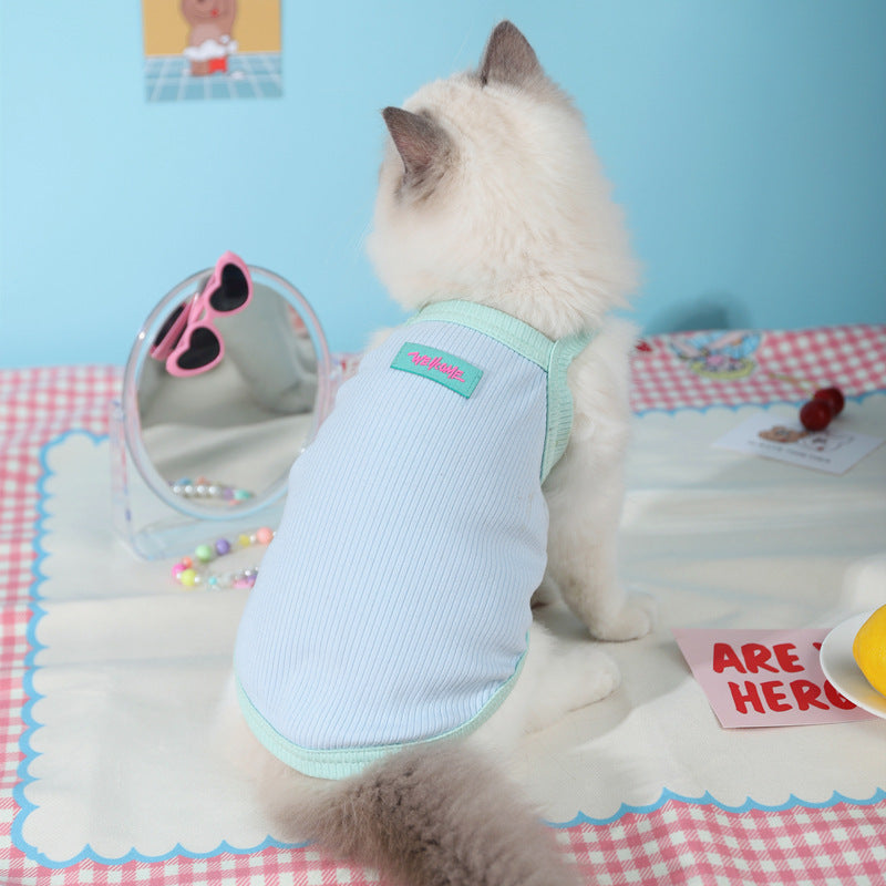 Kitty Clothes Summer Thin Pet Vest