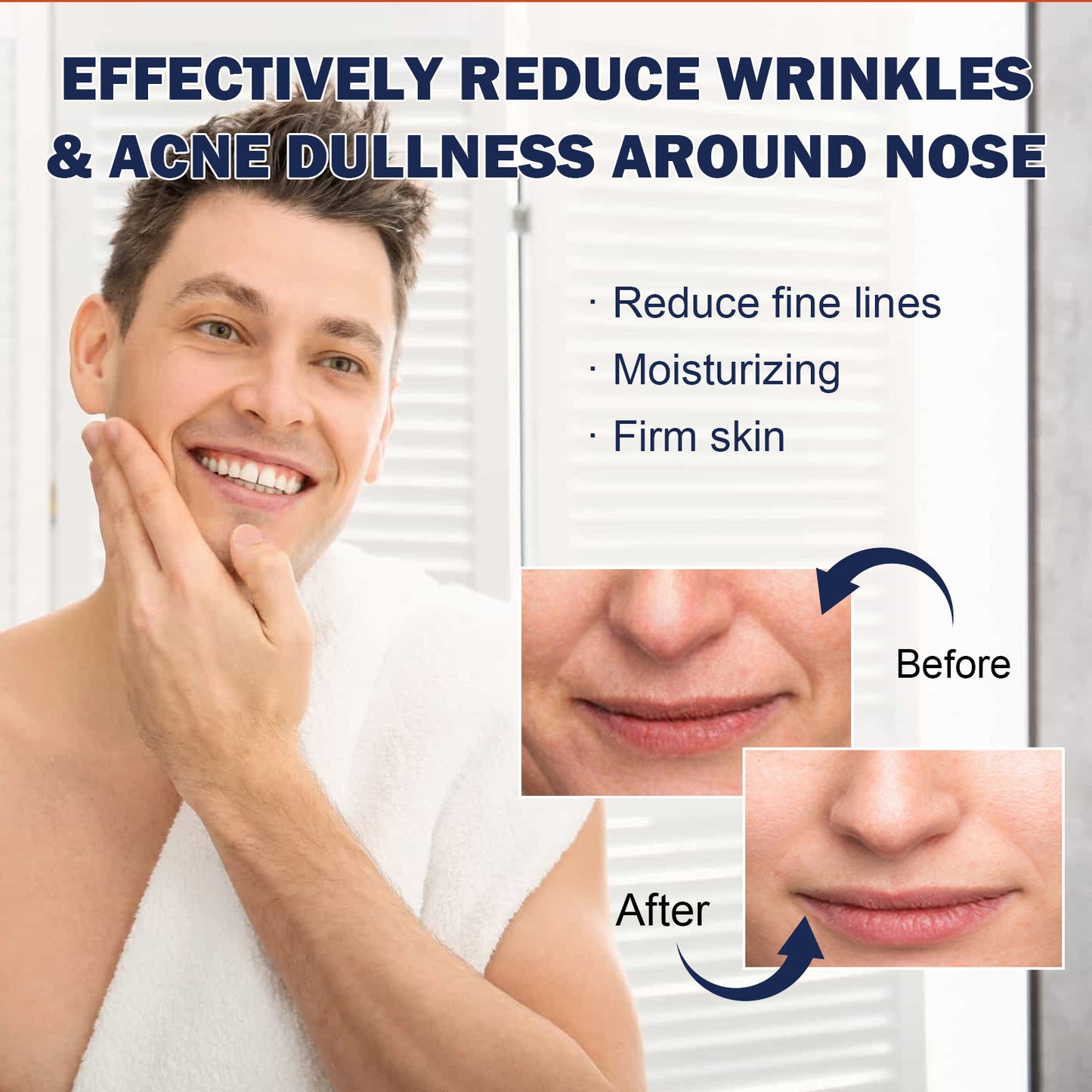 East Moon Anti-Wrinkle Patch For Men, Smoothing And Firming The Fine Lines In The Corners Of The Eyes And Lightening The Wrinkles On The Head
