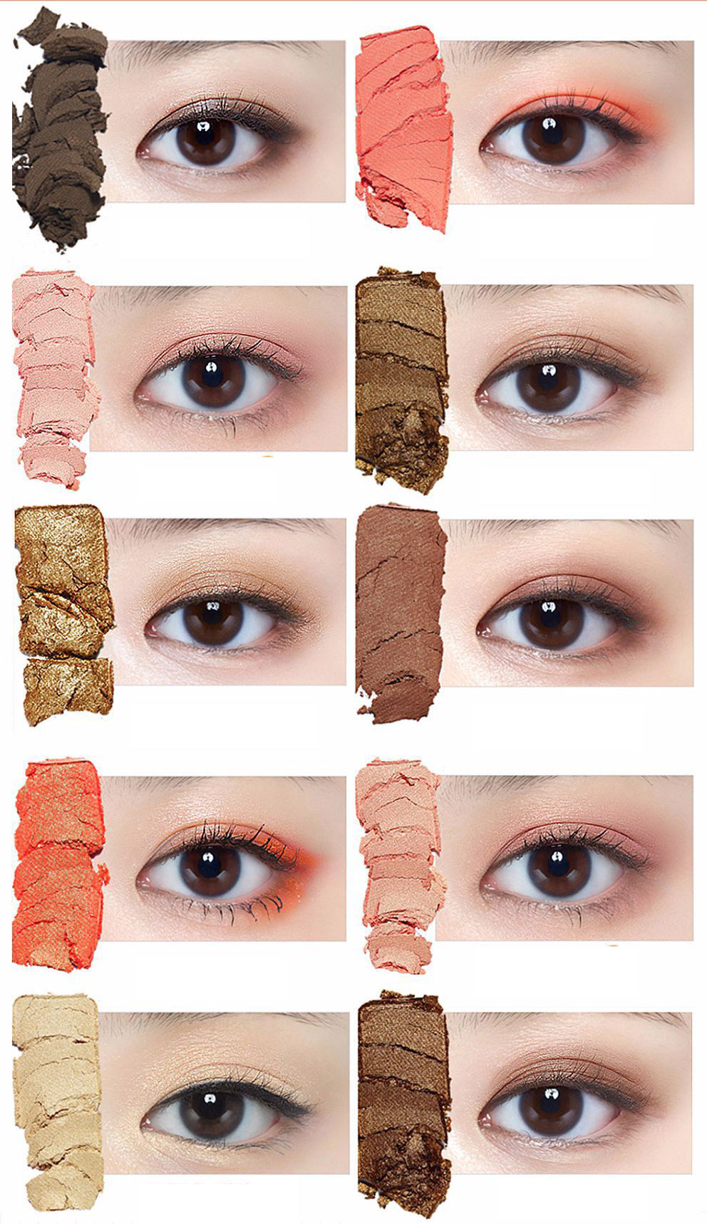 NOVO 10 Colors Matte EyeShadow Palette Family