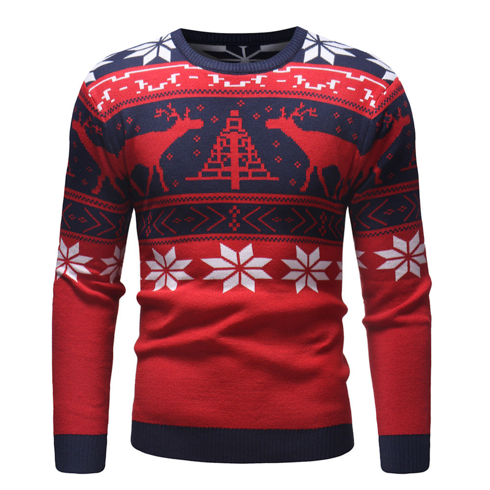Men's Long Sleeve Fawn Polygon Sweater