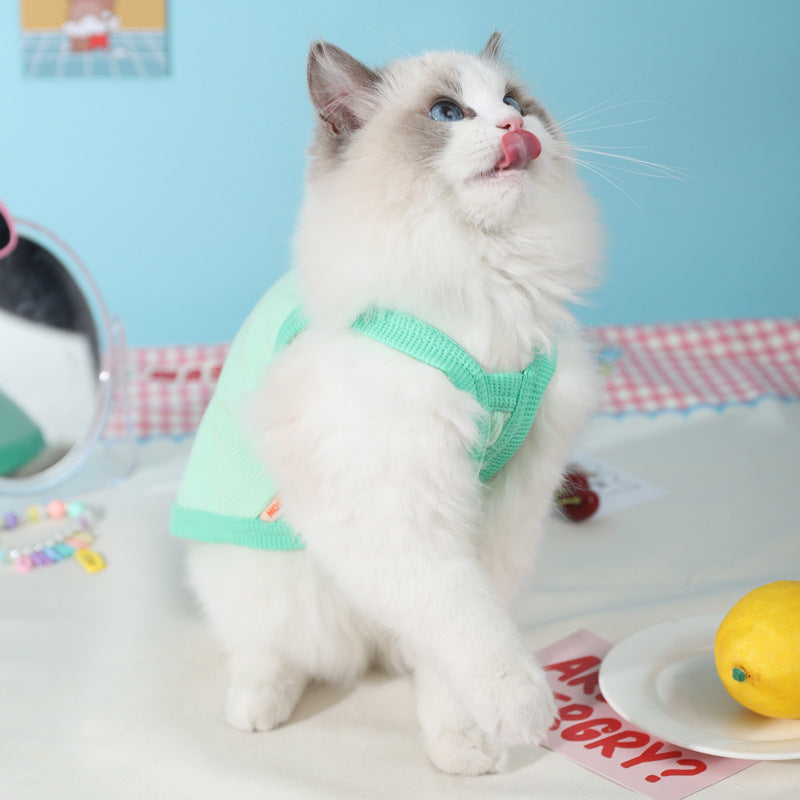 Kitty Clothes Summer Thin Pet Vest