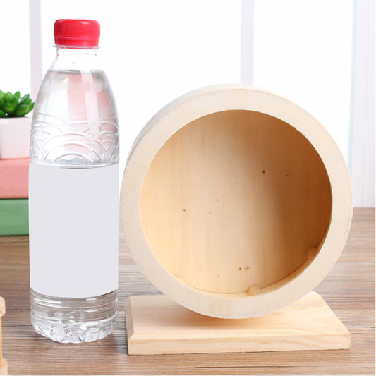 Solid wood mute bracket running wheel