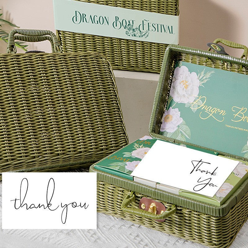 Simple Gift Packaging Greeting Coated Paper Card