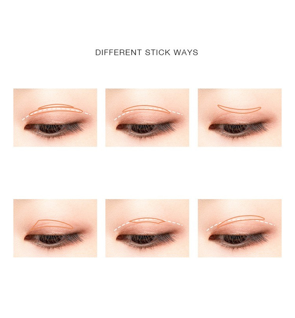 Female Seamless Natural Swollen Eye Bubble Fiber Mesh Single And Double Sides Flesh Color College Lace Invisible Double Eyelid Patch