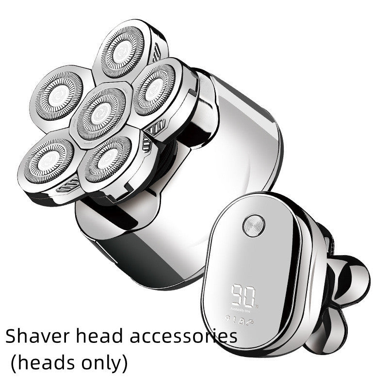 Cross-Border New Men's Multi-Function Razor Electric Six-in-one Six-Blade Electric Razor Eyebrow Trimming Set