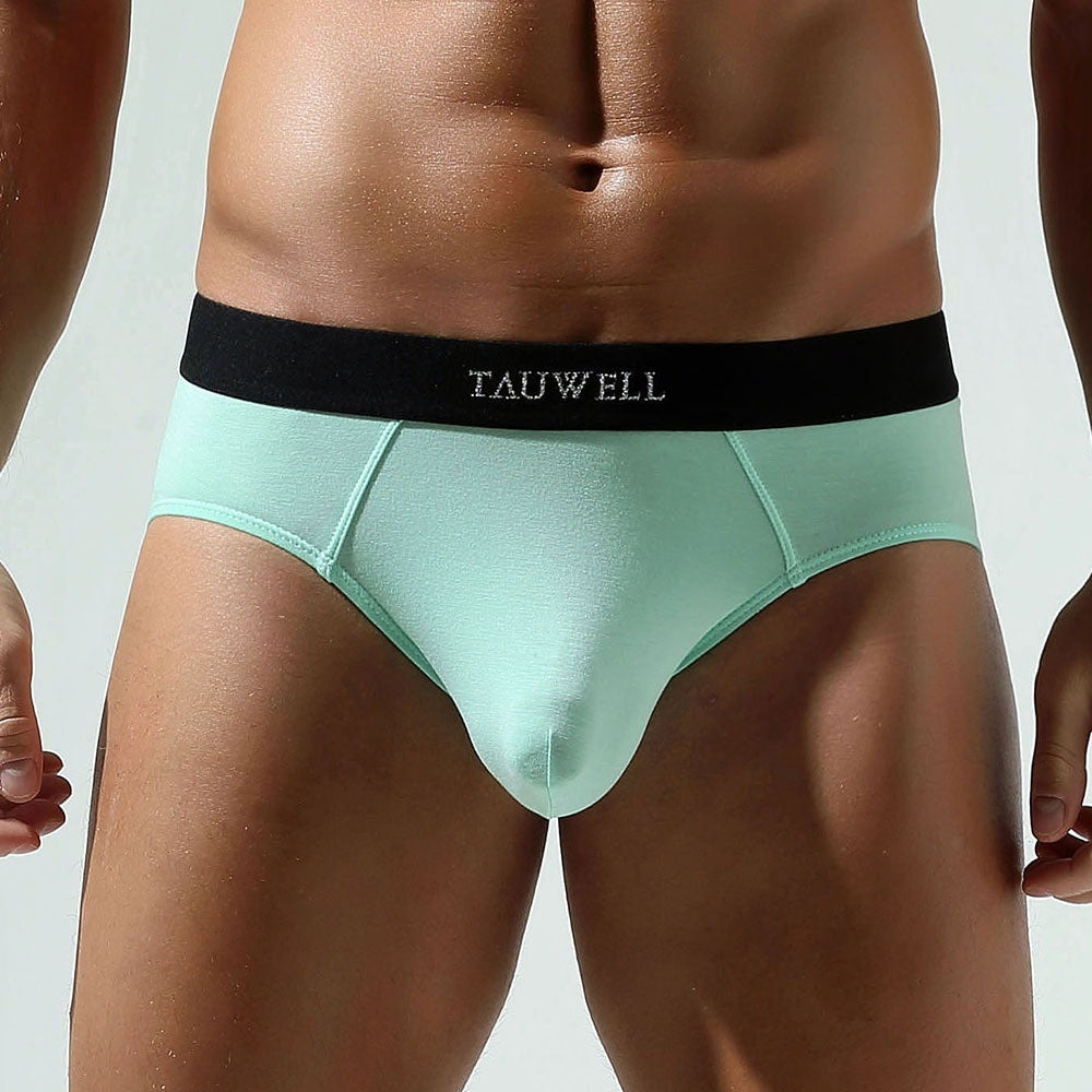 Men's Cotton Solid Color Sexy Low Waist Design Convex A Underwear