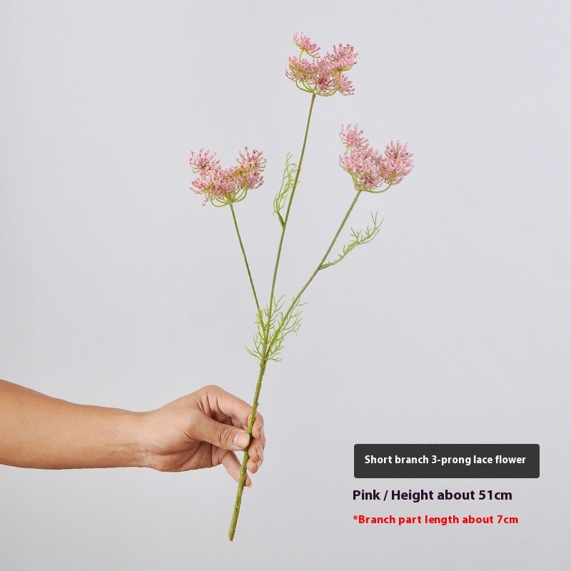 Living Room Decorative Fake Flower Wedding Foam Lace Artificial Flower