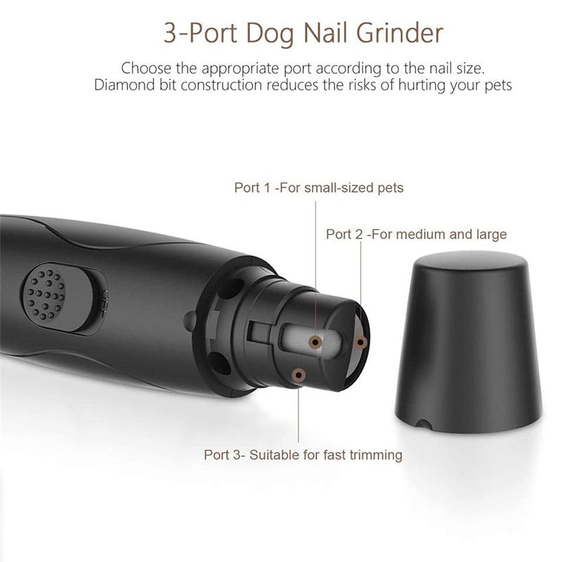 Safe Charging Low Noise Pet Electric Nail Polisher