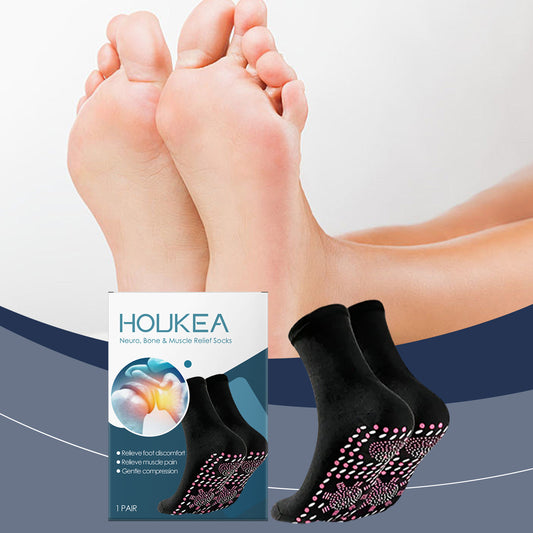 Houkea Foot Care Socks, Gentle Relief Of Foot Discomfort Foot Care Soft Skin Breathable Thermal Socks
