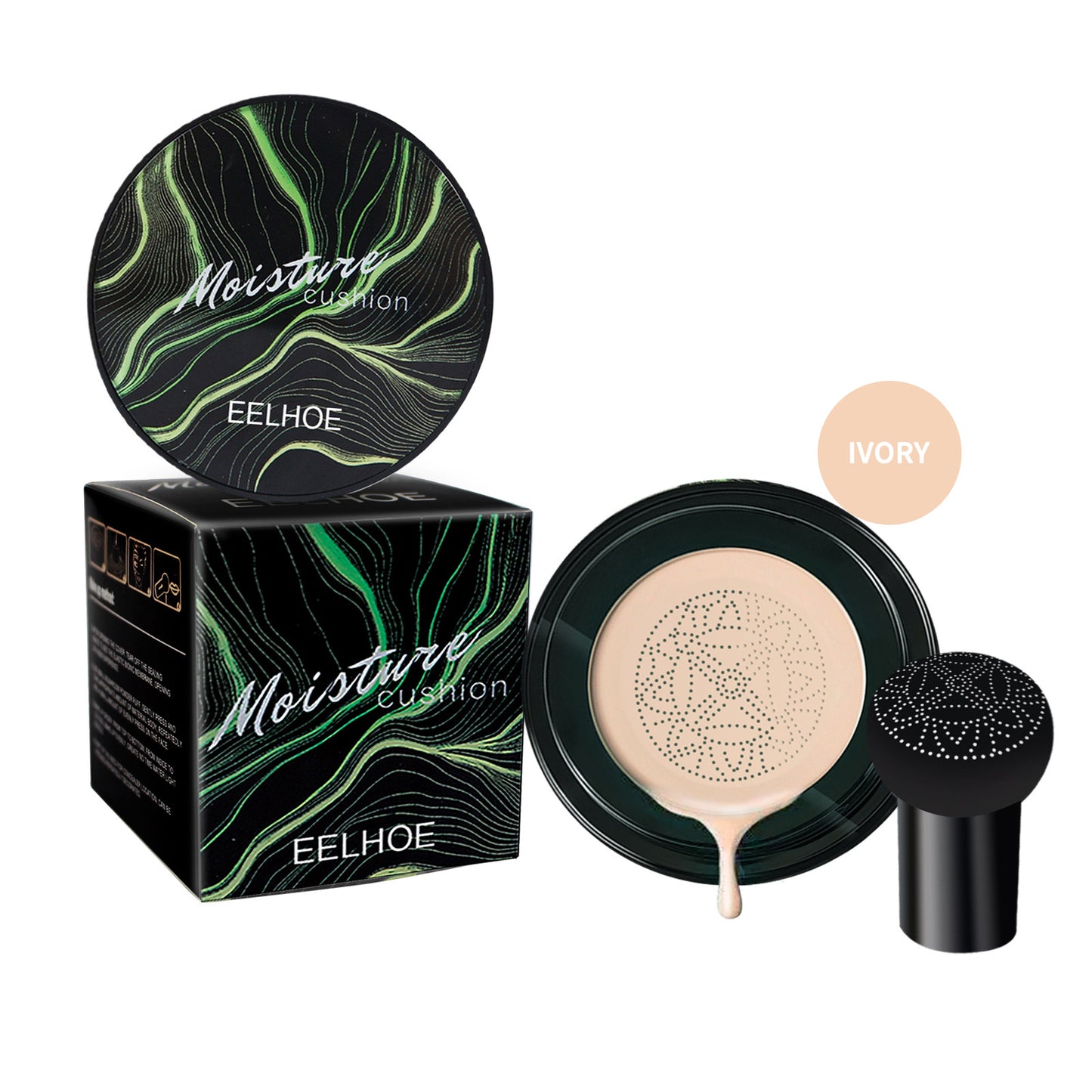 Moisture Cushion, Hides Facial Blemishes And Brighens Natural Nude Foundation Cream