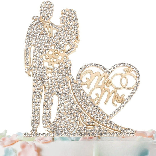 Bride And New Love Wedding Cake Insert