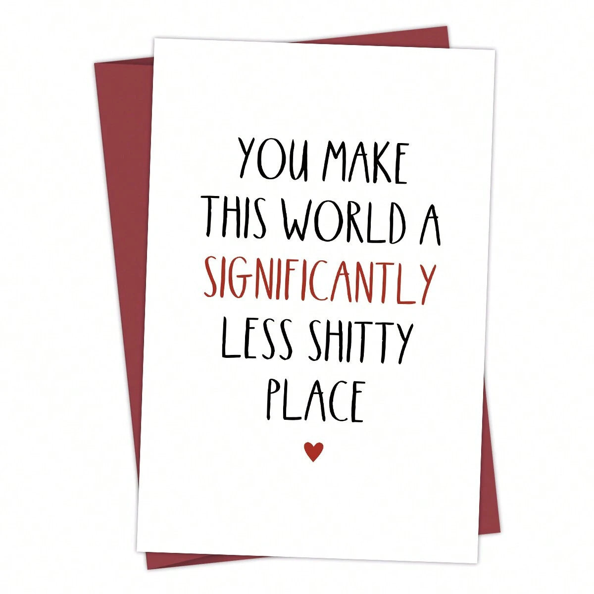 Birthday Greeting Card With Envelope Text Card